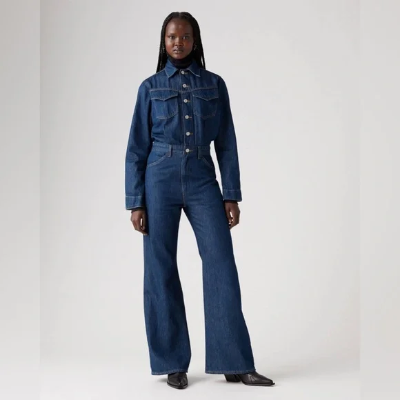 Levi’s Western Jumpsuit - Let’s Get Lost - Rigid Denim | 28 - Picture 1 of 7